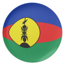 New Caledonia Fisheye Flag Plate