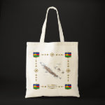 New Caledonia Map Flag Border Bag