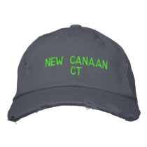 NEW CANAAN CT - EMBROIDERED CAP embroidered hats