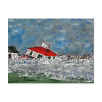 New Canal Light In Storm Postcard
