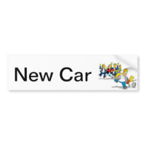 NEW CAR BUMPER STICKER