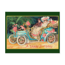 New Car Happy Birthday postcards by vintagetreasurechest New Car Happy Birthday postcards