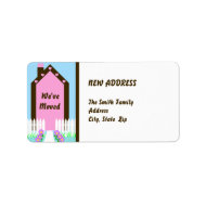 New Change of Address Moving Label label
