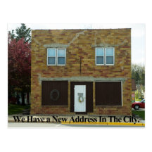 New City Address - Change of Address Card Postcards