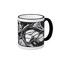 NEW!  "Cochlea Cross" Block Print Mug! mugs