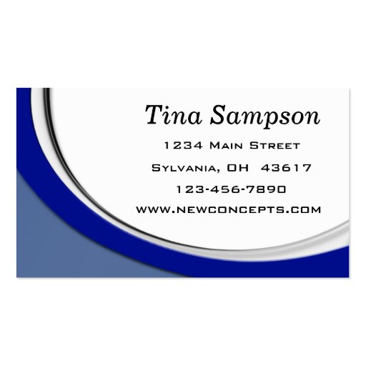 New Concepts, IT Consultants Business Card Templates (back side)