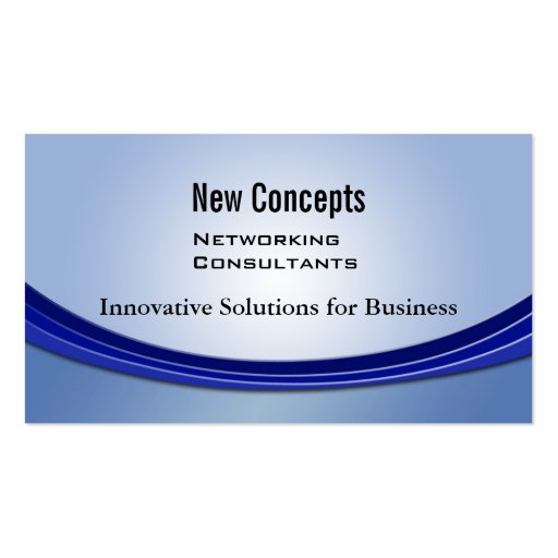 New Concepts, IT Consultants Business Card Templates (front side)