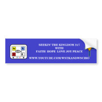 New Creation Blue Bumper Sticker - Customized bumper stickers