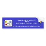New Creation Blue Bumper Sticker - Customized