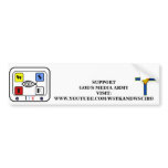 New Creation White Bumper Stickers