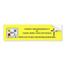 New Creation Yellow Bumper - Customized bumper stickers by WSTK_ITV New Creation Yellow Bumper - Customized bumper stickers