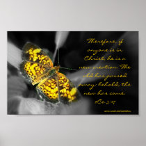 New Creation- Yellow Butterfly posters