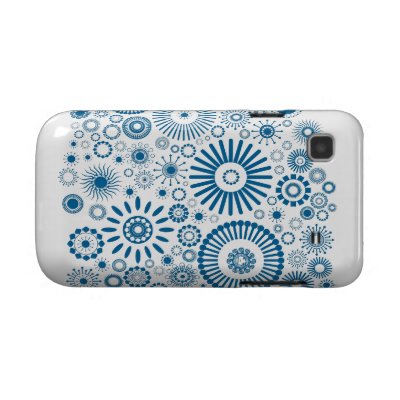 NEW! Custom Samsung Galaxy Cases Blue White by JayneLogan
