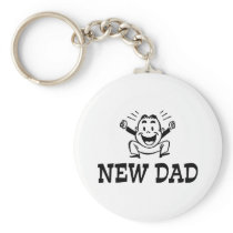 New Dad Key Chain