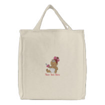 New Dad or Mom - Girl embroidered bags by Embroidery4U New Dad or Mom - Girl embroidered bags
