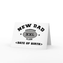 New Dad Personalized Cards XXL