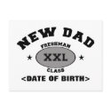 New Dad Personalized Cards XXL postcards by Personalized_New_Dad New Dad Personalized Cards XXL postcards