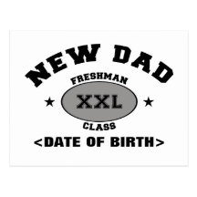 New Dad Personalized Cards XXL Postcards