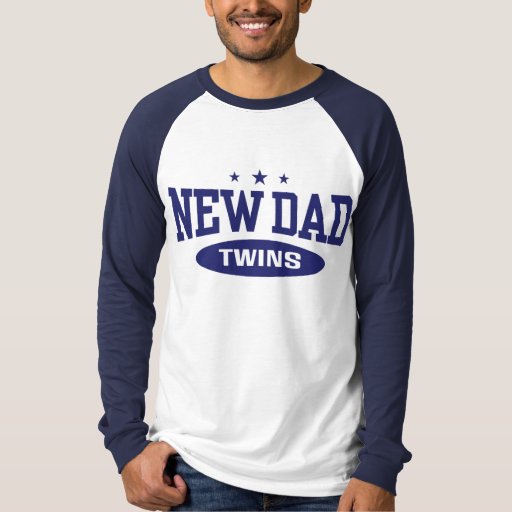 New Dad Twins T-Shirt | Zazzle