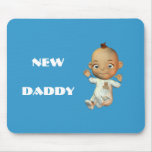 New Daddy baby boy mouse pad