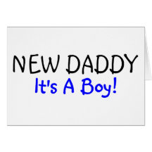 New Daddy Its A Boy Blue Card