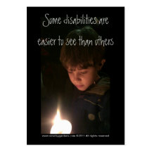 New Day Gardens- Autism Awareness Profile Card Business Card Template