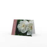 New Day Gardens Thanks Card- White Peony