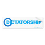 New Democrat Logo: Dictatorship Bumper Sticker
