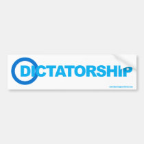 New Democrat Logo: Dictatorship bumper stickers