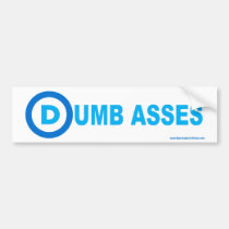 New Democrat Logo: Dumb Asses bumper stickers