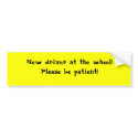 New driver bumper sticker bumper stickers