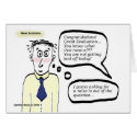 New Economy - Cartoon Guy - Card card
