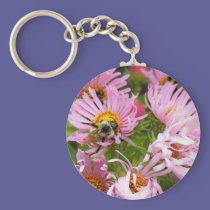 New England Aster keychains