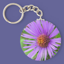 New England Aster keychains