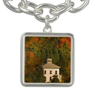 New England Autumn House and Cupola Charm Bracelet