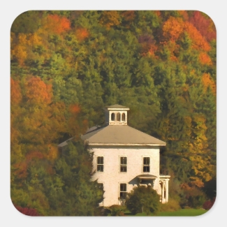 New England Autumn House and Cupola Stickers