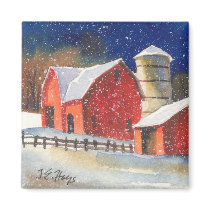 New England Barns magnets
