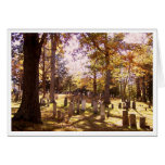 New England Cemetery Greeting Card