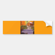 New England Fall Foliage Bumper Sticker