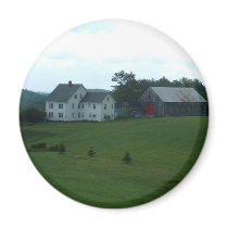 New England Farm Magnet by pennysart New England Farm Magnet