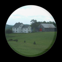 New England Farm Magnet