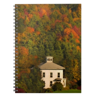 New England House in Autumn Notebook