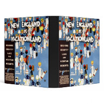 New England Is Vacationland 3 Ring Binder