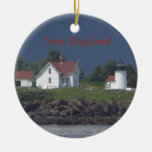 New England Lighthouse Christmas Ornament