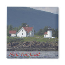New England Lighthouse Magnet by gubanich New England Lighthouse Magnet