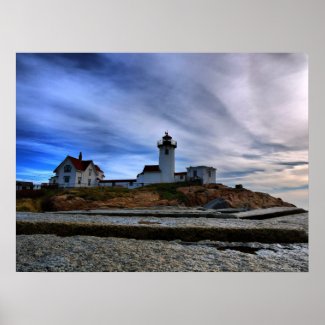 New England Lighthouse Print print