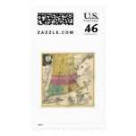 New England Map - 1777 Stamp