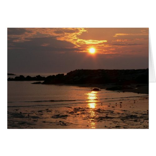 New England Sunrise Card card