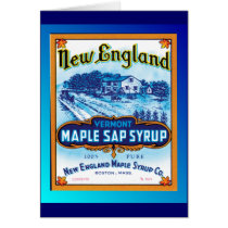 New England Vermont Maple Syrup Card