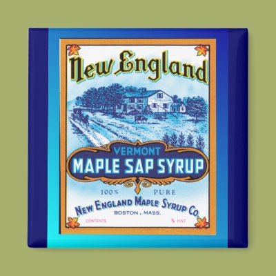 New England Vermont Maple Syrup Magnet Zazzle_magnet